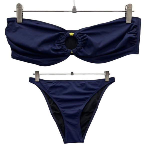 SOLID & STRIPED Women The Tati Top Bottom 2-Piece Bikini Set.Sz XL Navy NWT 0097 - Picture 16 of 16